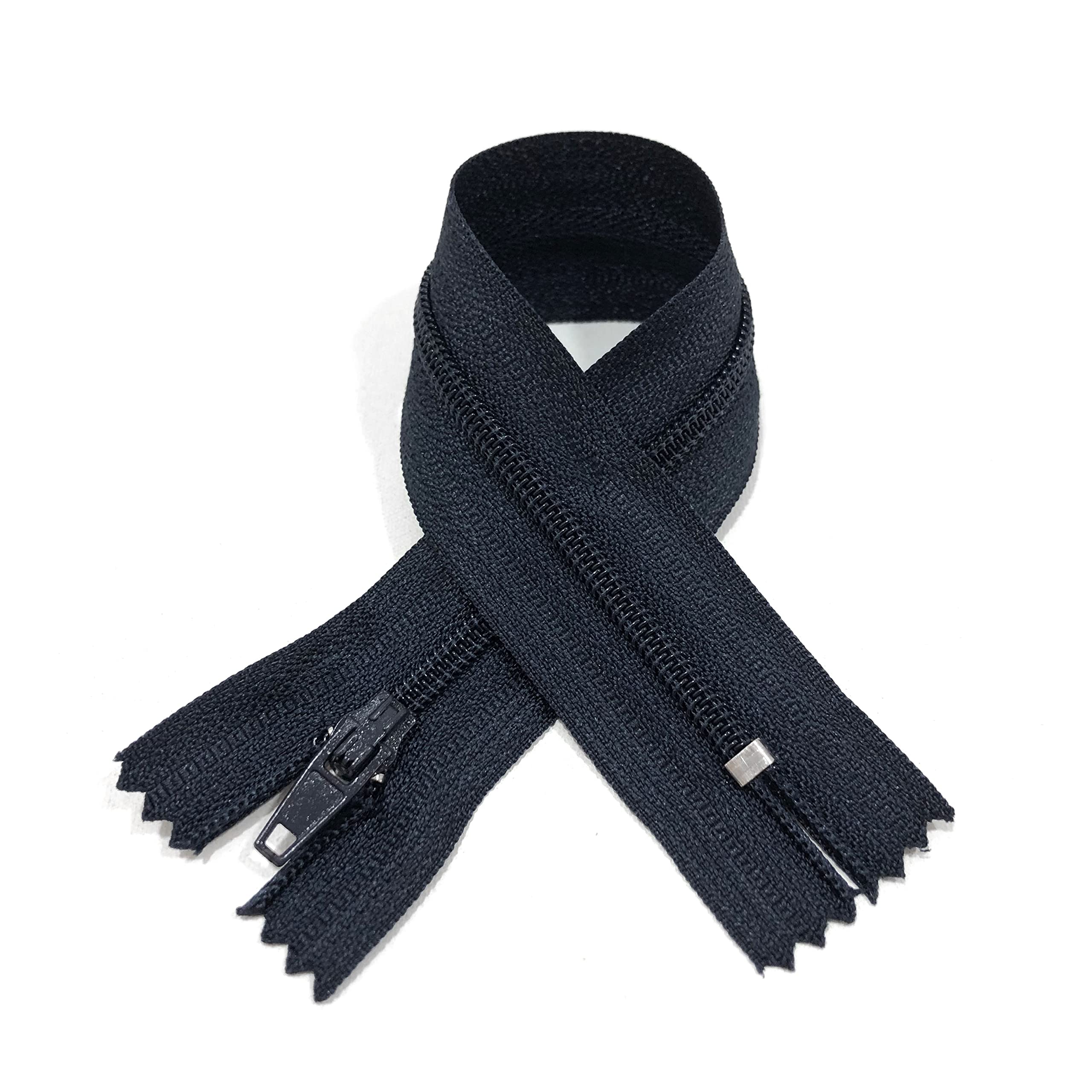 10 Chiusure Lampo in Nylon, 24 Colori e Misure, Cerniera per Cucire, Chiusure Lampo per Cucire su Vestiti, Tessuti, Chiusuri Lampo al Metro n.3, 10 x 30 cm, marrone 304