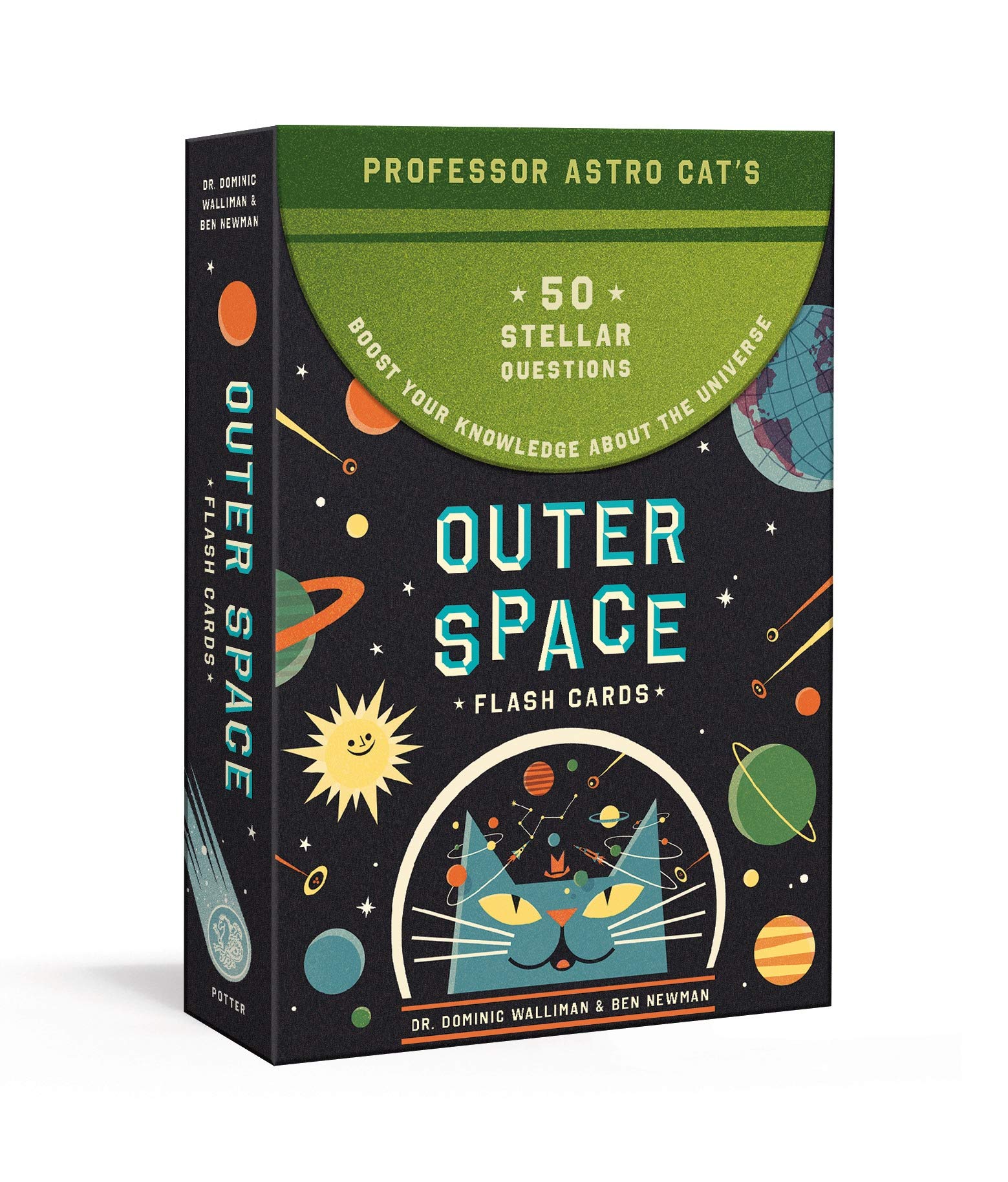 Professor Astro Cat's Outer Space Flash Cards: A Guided Travel Journal: 50 Stellar Questions to Boost Your Knowledge About the Universe: Card Games