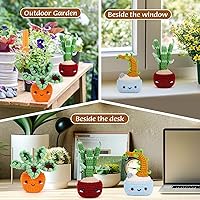 Vista 5 de Kit de ganchillo Crochetta para principiantes, kits de ganchillo para principiantes para adultos con videotutoriales paso a paso, manualidades DIY