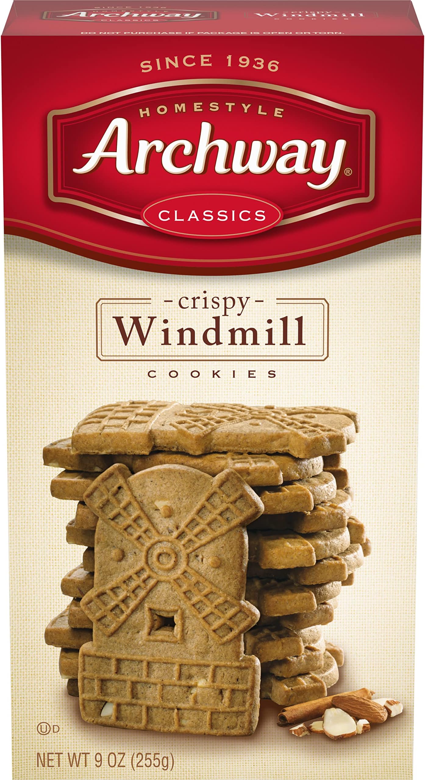 Archway Cookies, Crispy Windmill Cookies, 9 Oz Box