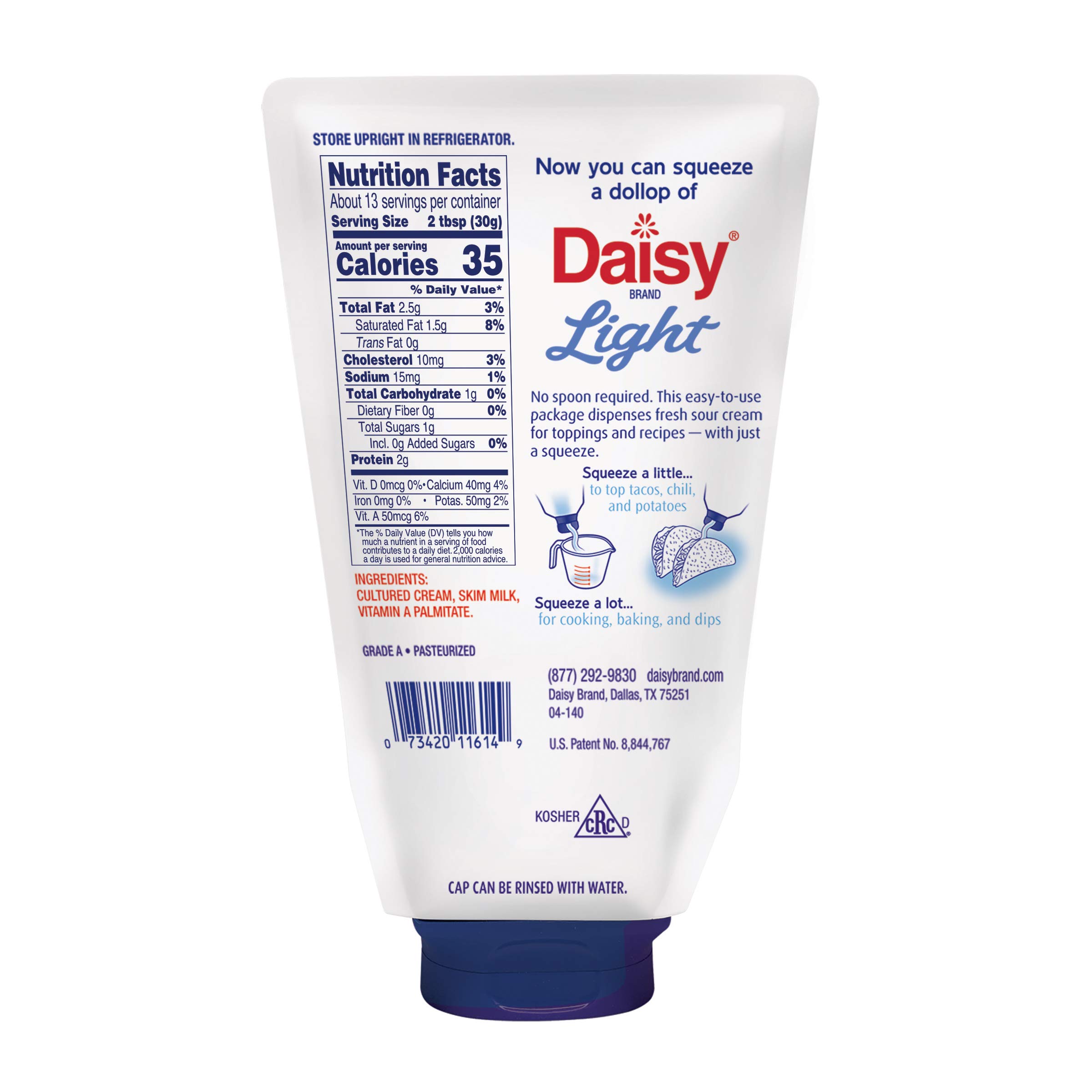 Daisy Light Squeeze Sour Cream 14 Ounce — view 8