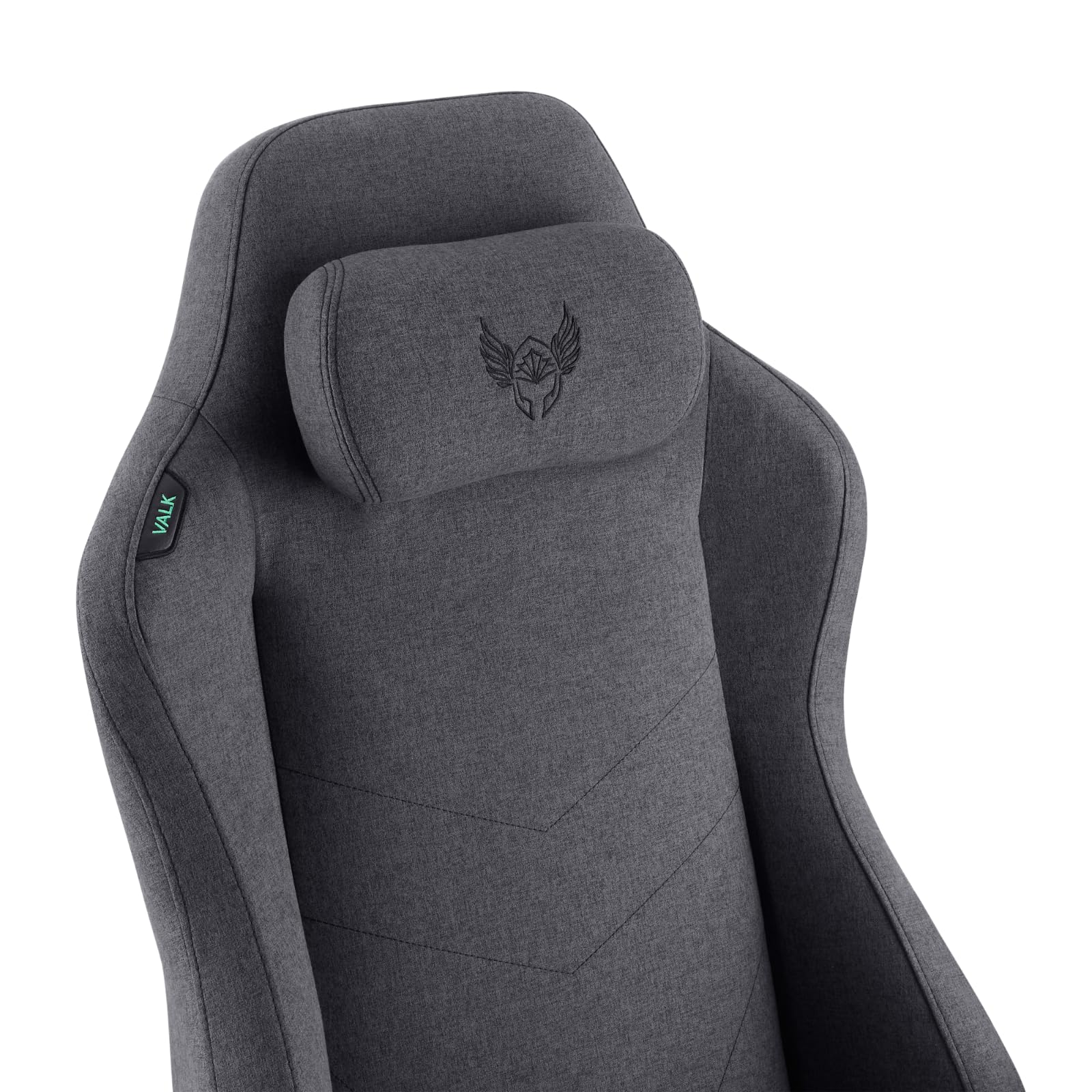 VALK Freya Elite - Silla Gaming Ergonómica de Tela Transpirable, Cojines Viscolátex de Nueva Generación, Reclinable 160º, Reposabrazos 4D, Diseñada en España, Silla Gamer y Oficina (Gris Antracita)