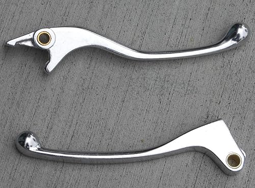 Palancas de freno y embrague delanteras i5 plateadas compatibles con Honda Rebel 300 500 Nighthawk Shadow 600 750 1100 Spirit Aero VTX1300 VTX VT