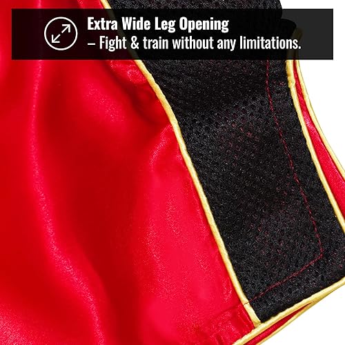 Miniatura 5 de Pantalones cortos clásicos de Muay Thai para hombres y mujeres, boxeo, kickboxing, alto grado, artes marciales mixtas, ropa de entrenamiento