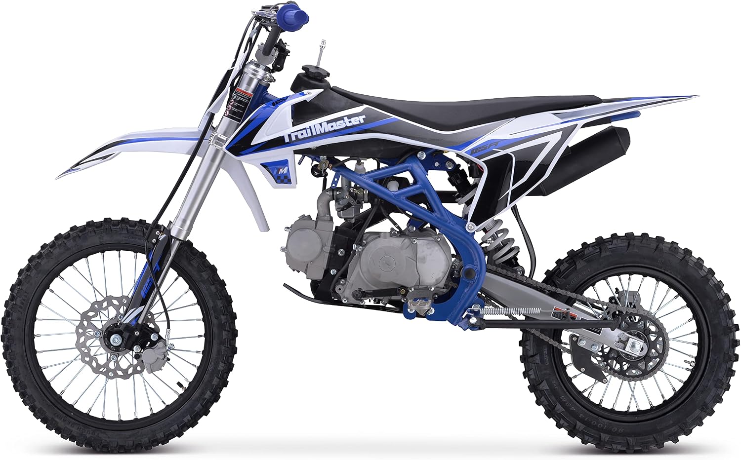 Trailmaster TM29 Dirt Bike Electric Start, Extended Frame, 17 inch Front tire, 33.5 seat Height Manual Trans