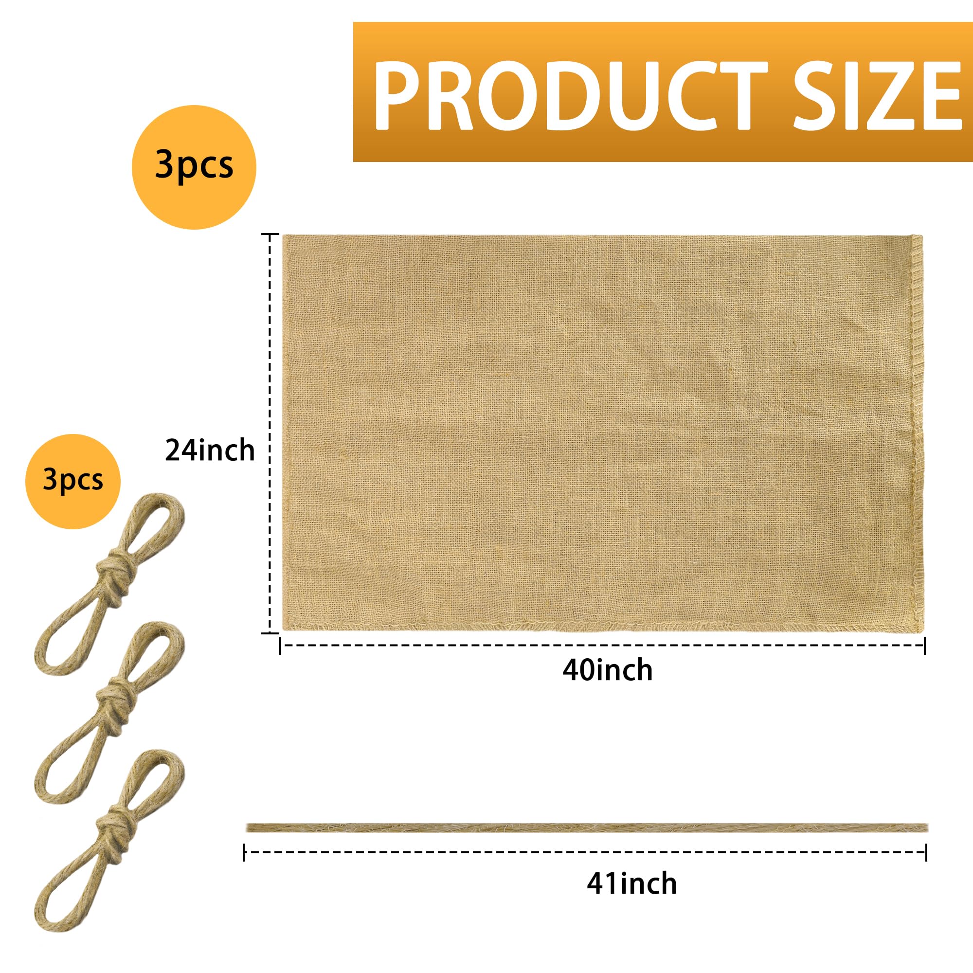 Housse D'Hivernage En Toile De Jute Tissee Diametre 75 Cm X 1 M Au Meilleur Prix