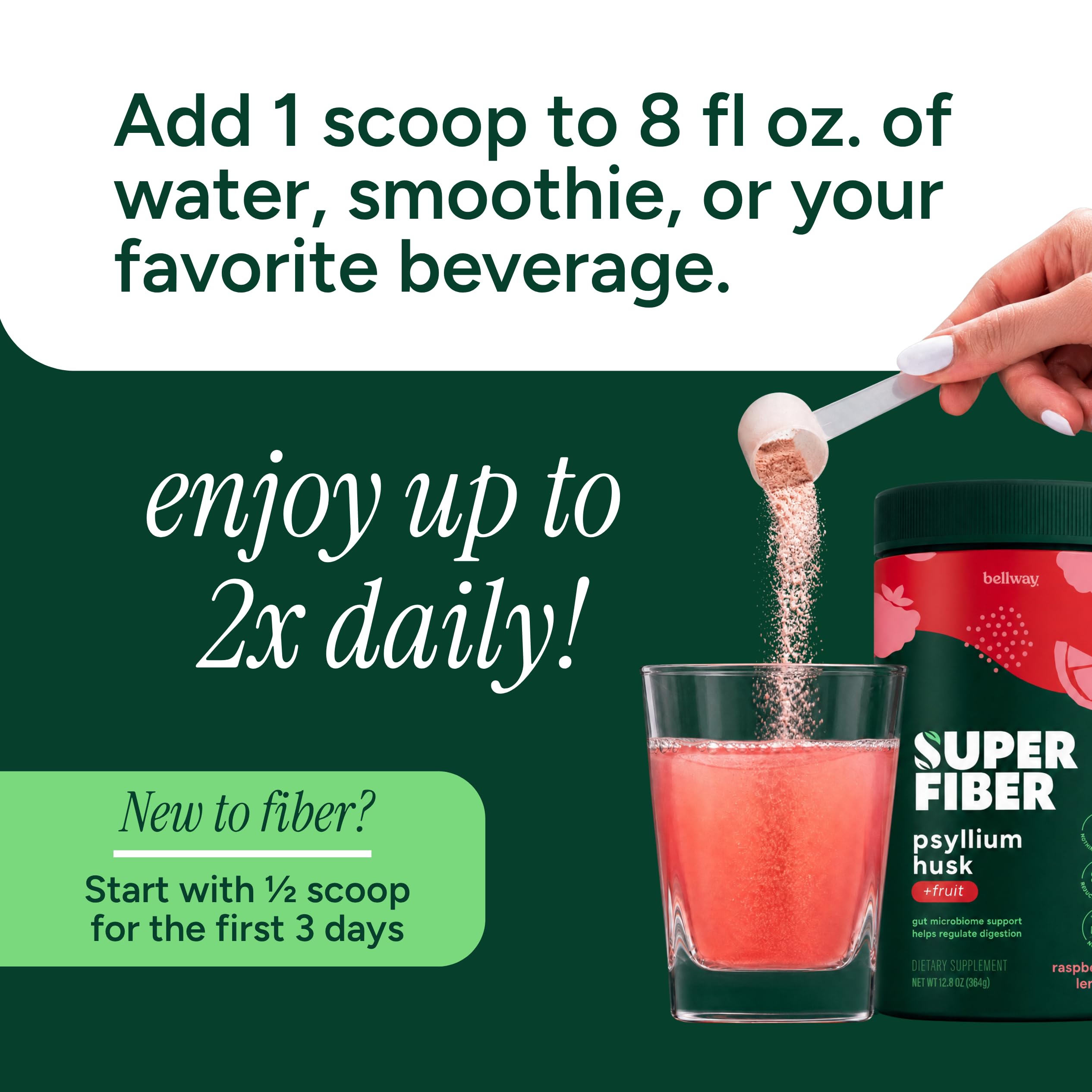 Bellway Super Fiber + Fruit, Organic Psyllium Husk Powder, Sugar-Free — Amazon image 9