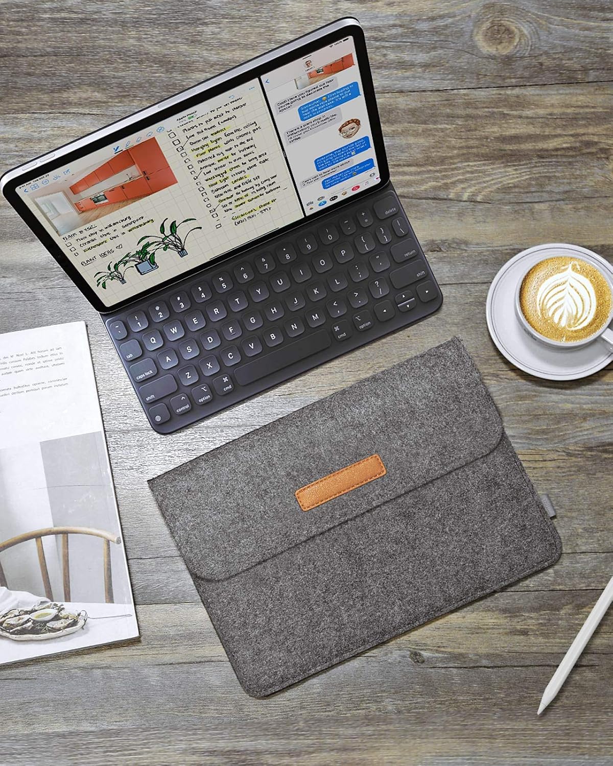 Inateck 10.5-11'' Tablet Sleeve Carrying Case Compatible with 2018 iPad Pro 11''/10.5'' iPad Pro & iPad Air 2019/9.7 iPad Air- Dark Gray