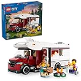 City Holiday Adventure Camper Van Building Toy Set - Vacation Toy for Kids, Boys and Girls, Ages 6+ - Gift for Birthdays - Includes 3 Minifigures and Accessories - 60454