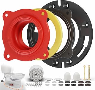 MENNTY Toilet Flange Repair Kit with Elastic Seal for 3- and 4-Inch Drains