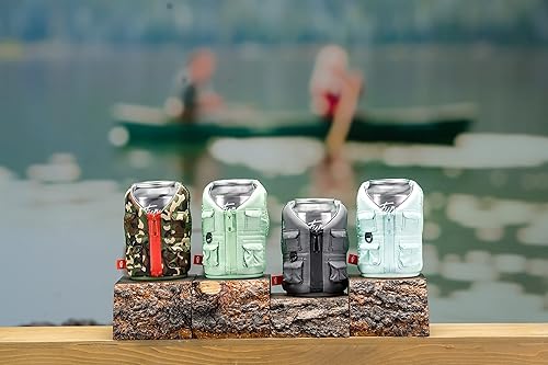 Miniatura 4 de Puffin - The Adventurer - Chaleco de bebidas, enfriador de latas aislado (camuflaje Woodsy)