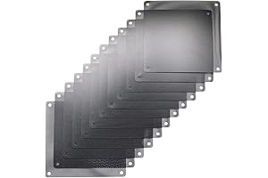 12 PCS 140MM Black PC Cooler Fan Dust Mesh Filter Cover Case