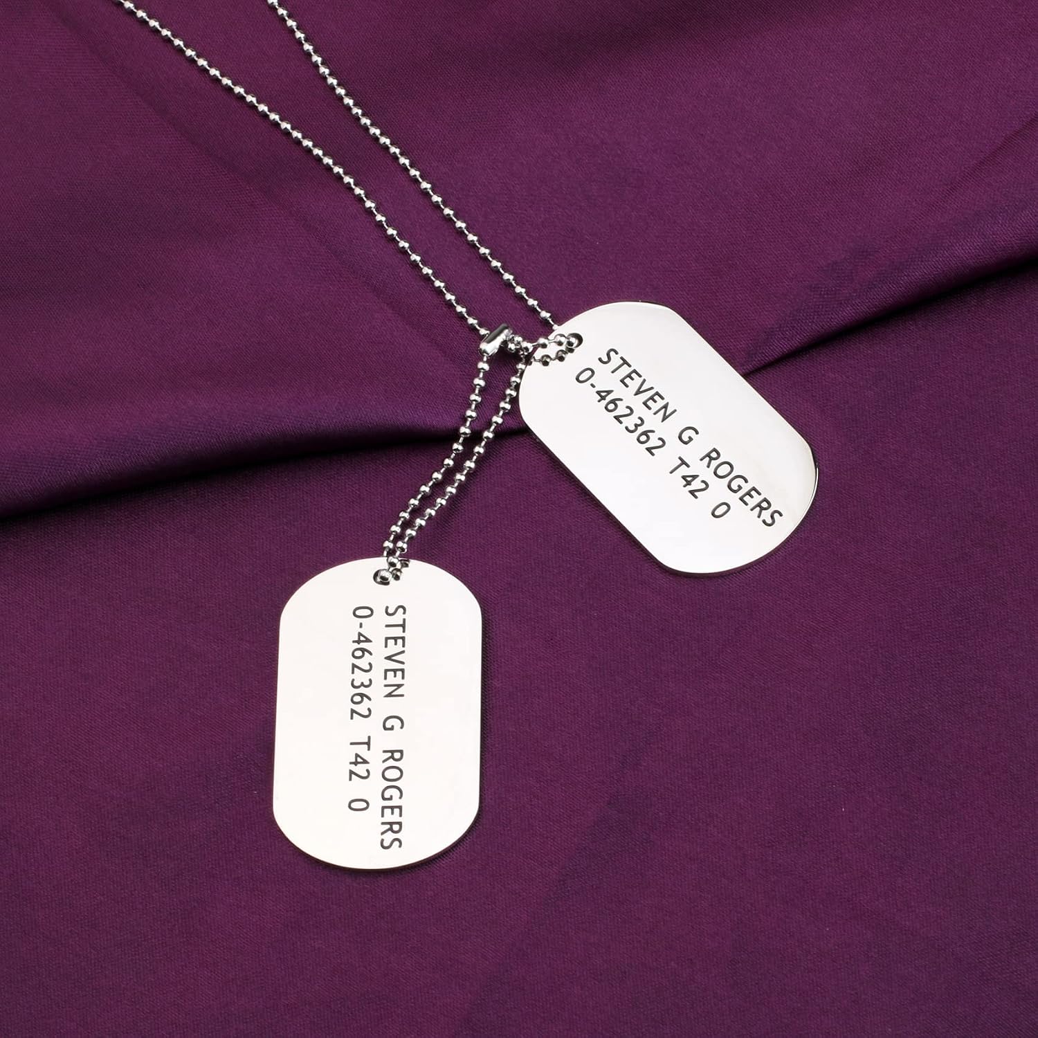 James Bucky Barnes Military Dog Tags Necklace Cosplay Costume Prop
