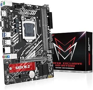 MACHINIST Placa-mãe para jogos H81 PRO, Placa-mãe Intel 4th Gen LGA 1150 PC Computer (Micro ATX, PCIe 2.0, NGFF M.2, SATA 6Gb/s, Dual DDR3) Suporta Core i3/i5/i7, Xeon E3/V3, Celeron G Series Branco