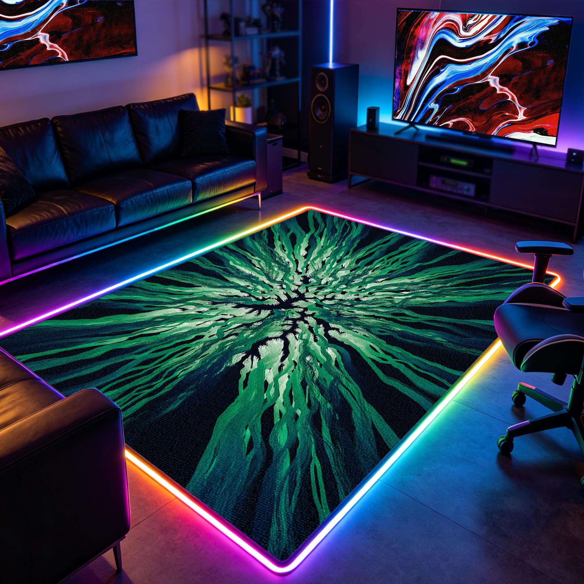 Tapis de jeu pour chambre de garçon protégez le sol des chaises et offrez un coin gaming doux