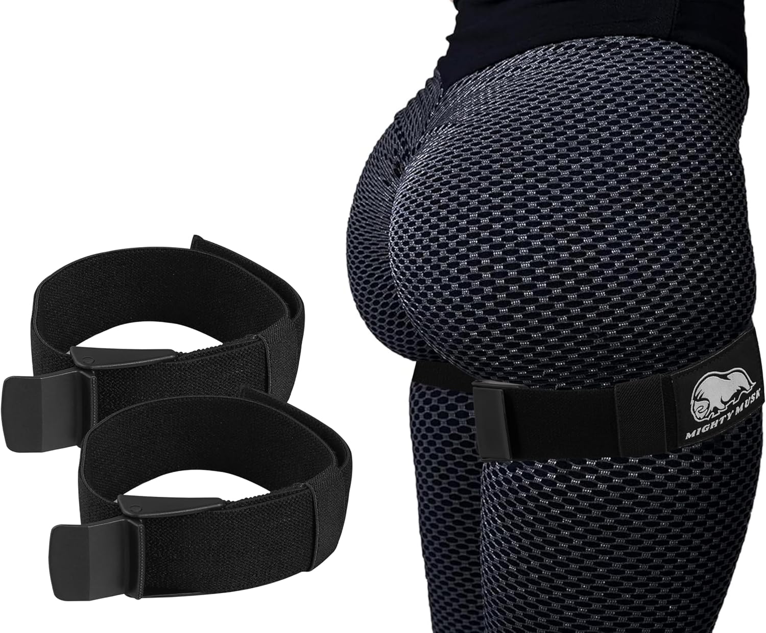 BFR Occlusion Bands for Women – Blood Flow Restriction Workout Bands for Leg, Glute & Hip Building – Fabric Resistance Loop for Squats, Thigh Toning, Butt Lifting & Muscle Growth