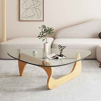 Amazon.com: Mid-Century Modern Coffee Table - Triangle Glass Top