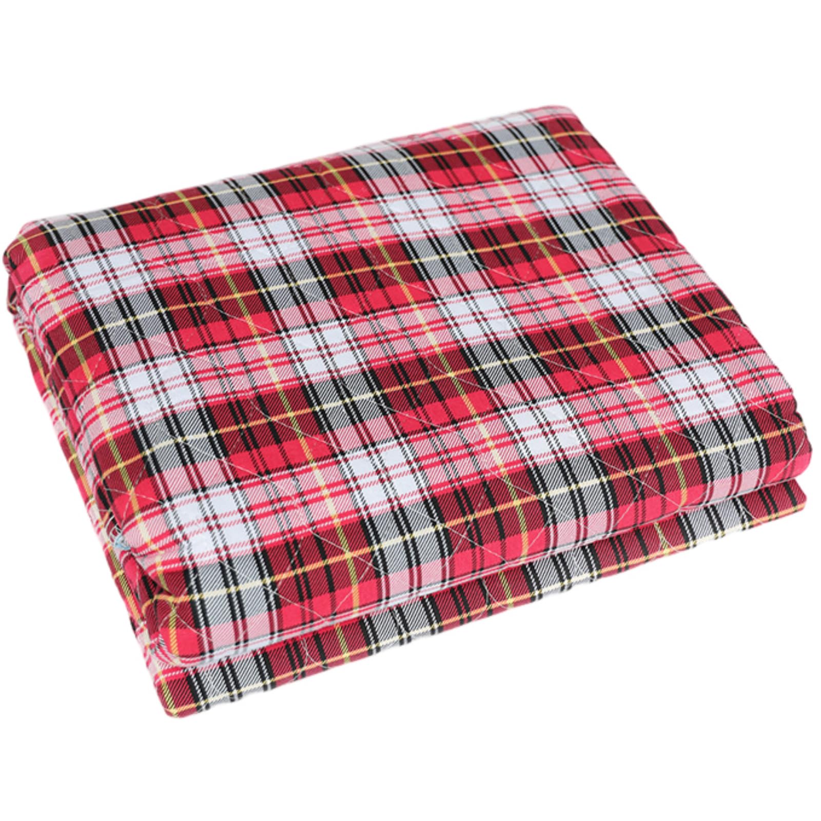 FANSU Traversine Lavabili per Incontinenza Adulti Bambino Anziani, Traverse Letto Motivo Semplice Quadri, Impermeabile Coprimaterasso, Assorbente Protezioni Materasso Foglio (rosso,150x180cm)