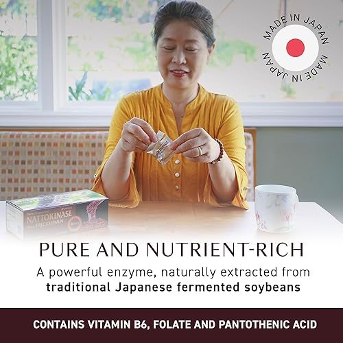 Miniatura 3 de Umeken Nattokinase Plus Fucoidan para apoyo circulatorio, 2500FU nato, suplementos de circulación sanguínea, suplemento de nattoquinasa sin olor y