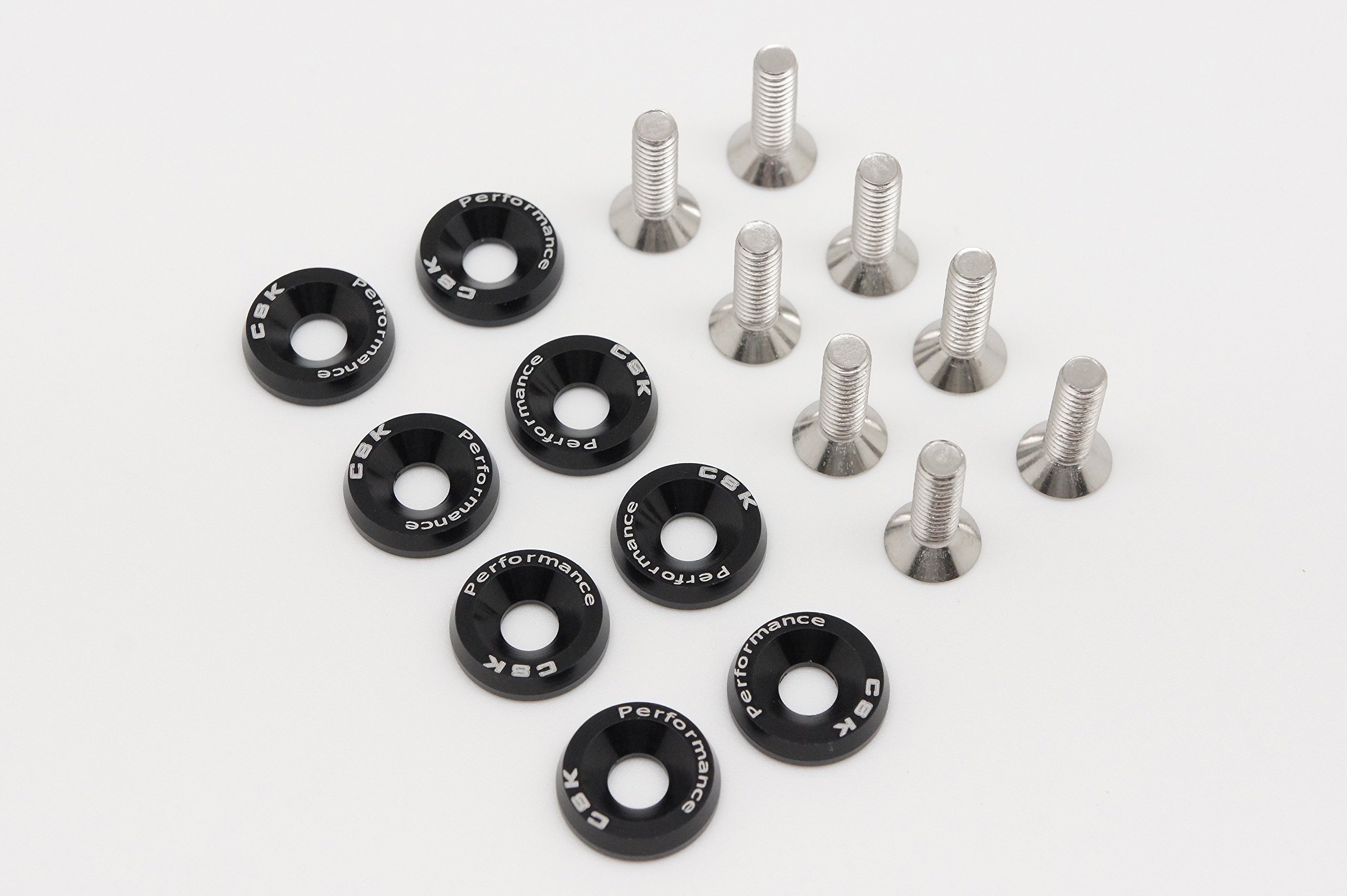 10 Pezzi Dadi Parafango Universali JDM M6 Con Rondelle E Bulloni, Testa Esagonale, Per Auto