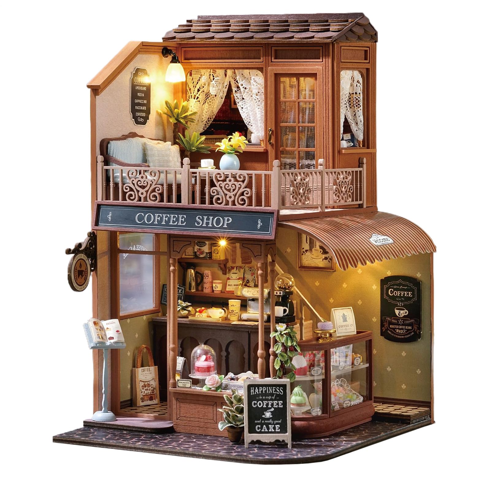 Mini Casa Kit Giocattoli Artigianali In Legno Per Attività Di | Mini Kit Costruzione Casetta Bambole Legno Attività Genitore-Figlio Per Famiglia, , Bambini, Ragazzi,