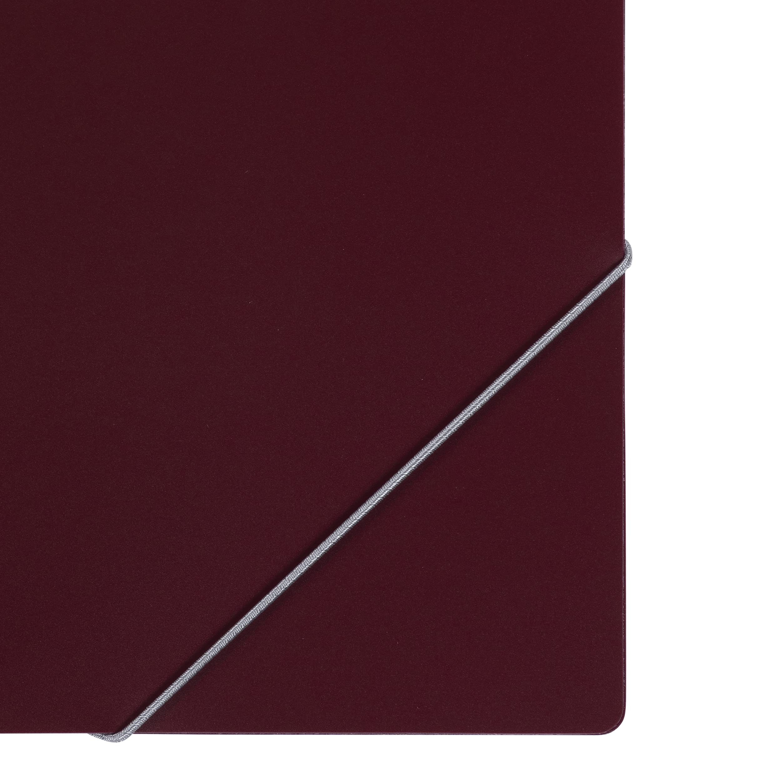 Elba 33490AZ Lot de 10 chemises à élastiques en plastique PP 0,05 mm Anthracite Capacité env. 50 feuilles DIN A4 Chemise à rabats en plastique bordeaux