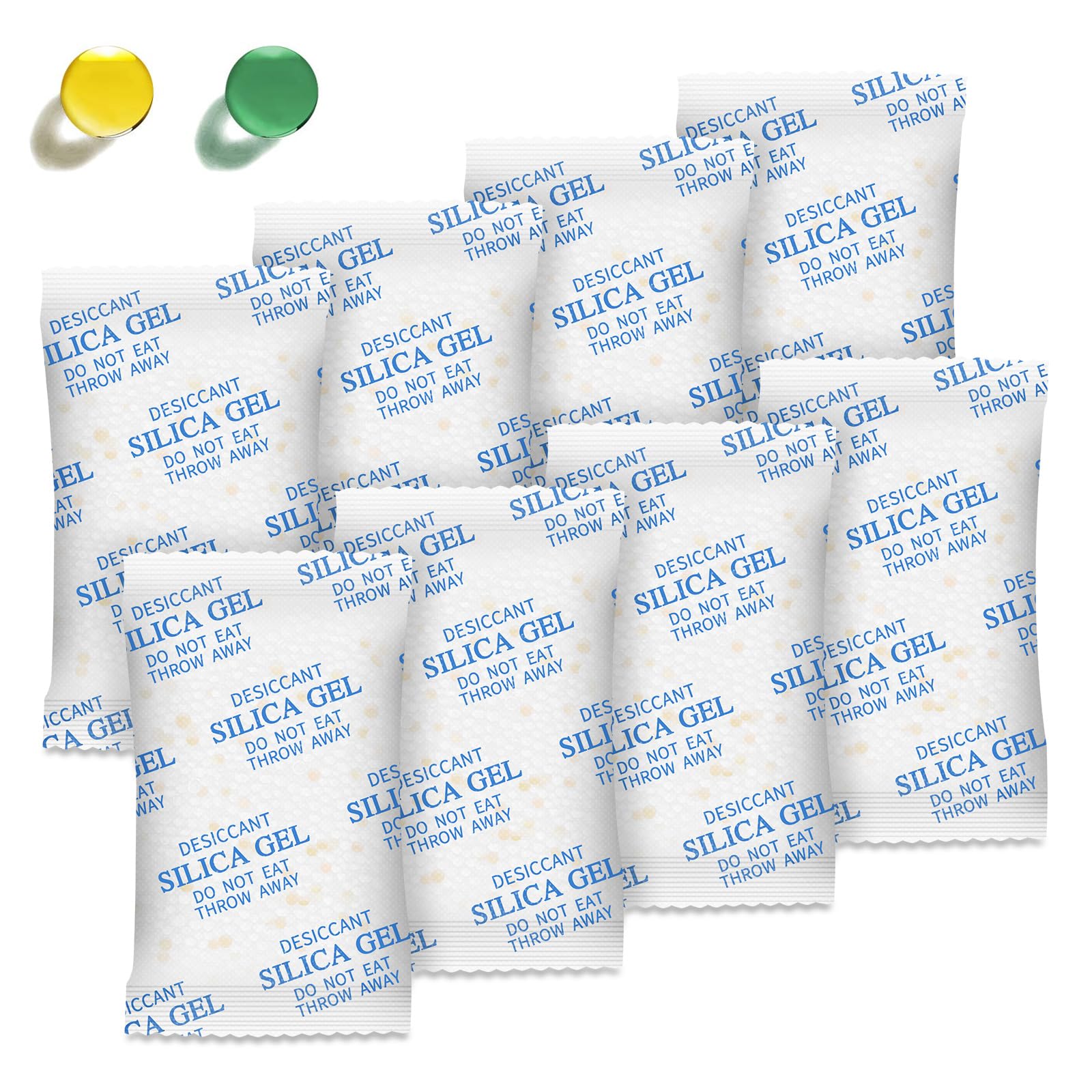 Moisture Absorbers, 20G 75 Pack Premium Transparent Desiccant for Storage, Silica Gel Desiccant Packets (20G, 75)