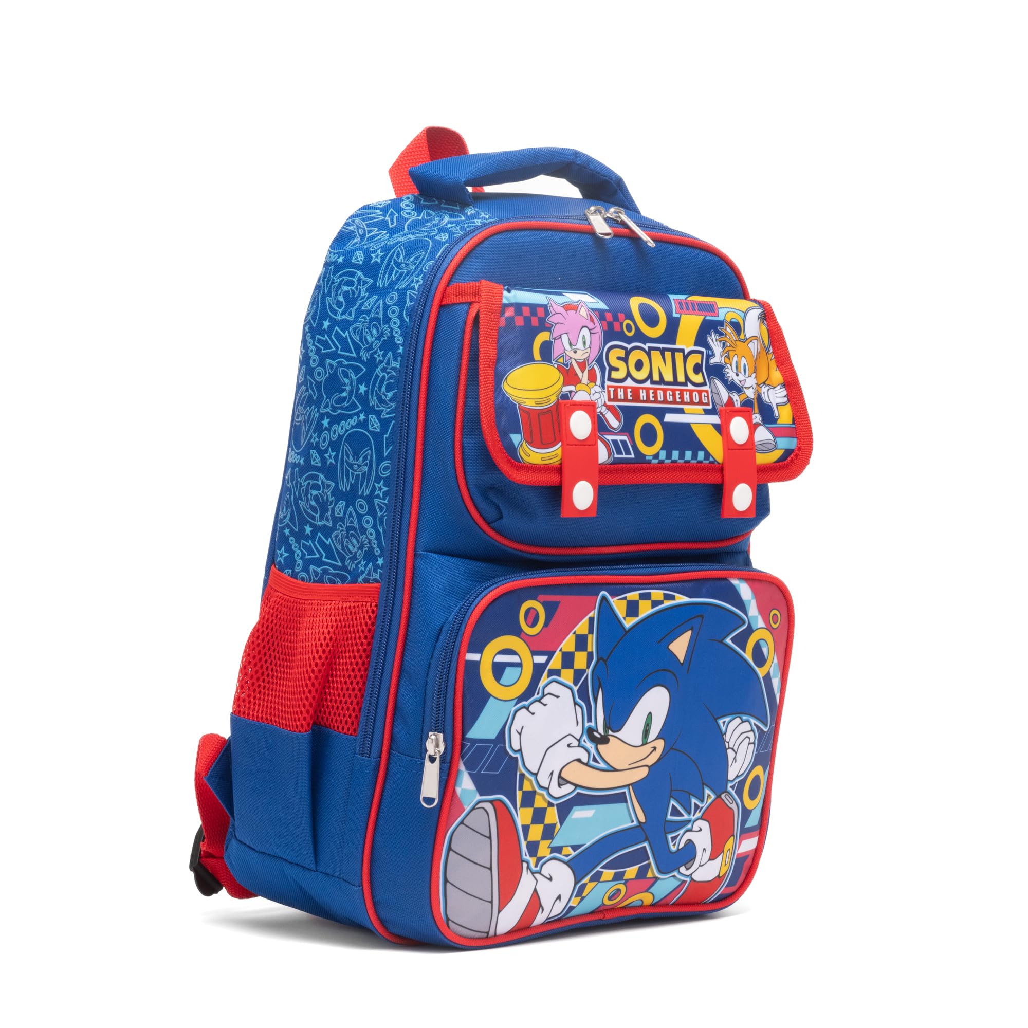 Ruz - Sonic Large School backpack with Padded Back and Adjustable Straps, Blue, A28251