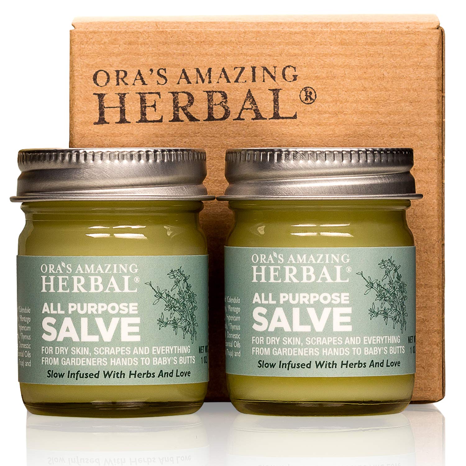 Ora's Amazing Herbal, Hand Salve for Men, Healing Ointment, Foot Balm, Calendula Cream, Salve, Comfrey Salve, All Purpose Salve, Cracked Heels,