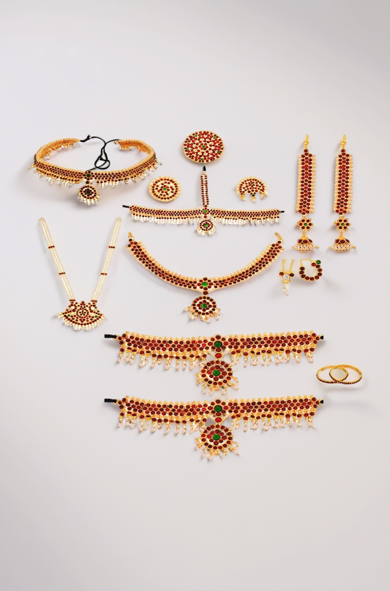Classical Bharatanatyam Jewellery Set For Women