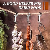 Vista 6 de Hotop 20 ganchos de doble extremo de 4.7 pulgadas, de aleación de zinc, cadena de doble gatillo, clips de metal para enlazar, llavero, enlace