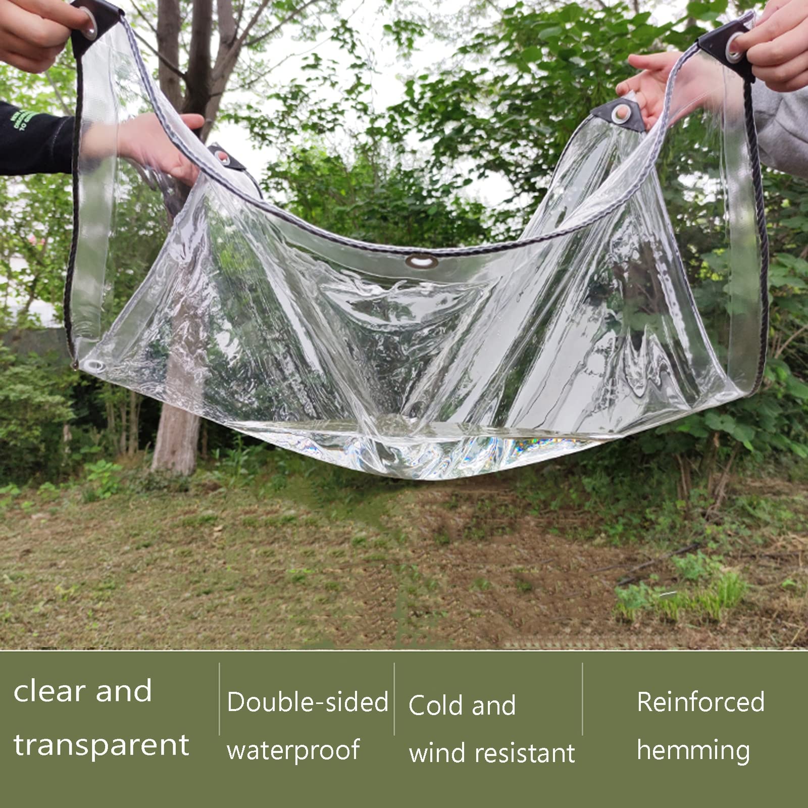 Amazon.co.jp: ZXCVBNAS 透明な防水タープ、透明なターポリンカバーの