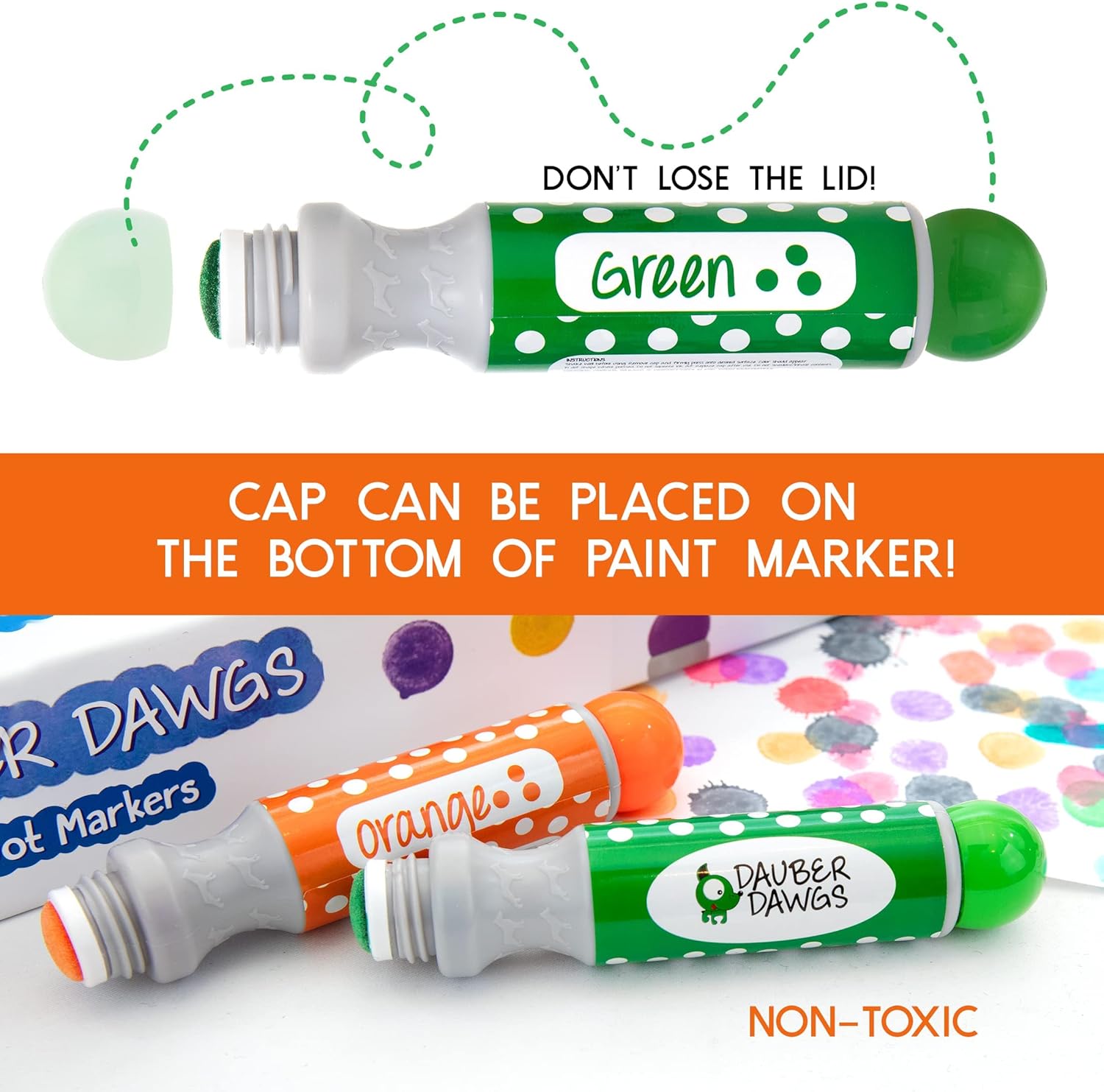 Washable Dot Markers 13 Pack With 121 Activity Sheets For Kids, Gift Set With Toddler Art Activities, Preschool Children Arts Crafts Supplies Kit, Special Holiday Bingo Dabbers Dobbers, Dauber Dawgs : Toys & Games