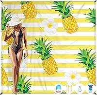 Vista 156 de Beach Blanket Oversized Extra Large 78" X 81",Waterproof Sandproof Beach Blanket 1-7 Adults Lightweight Durable for Travel Camping Hiking Picnic