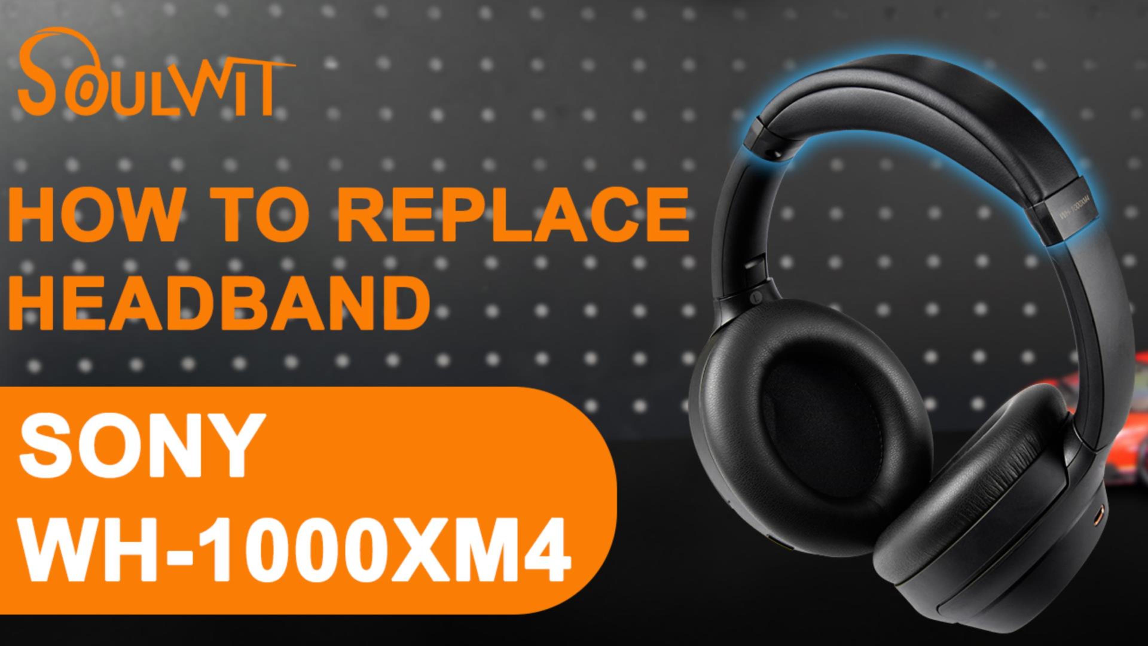 パッド新品】SONY WH-1000XM4 SOULWIT Replacement Headband Pad Kit