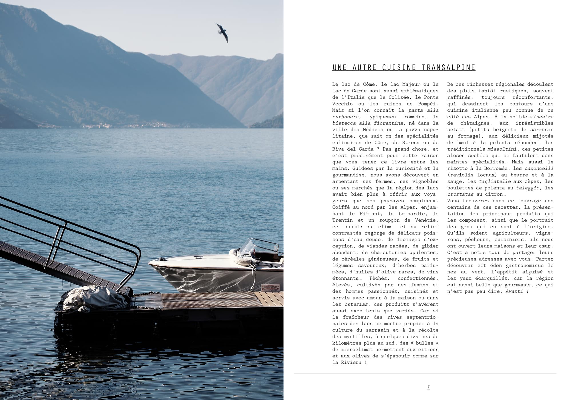 La cuisine des lacs italiens