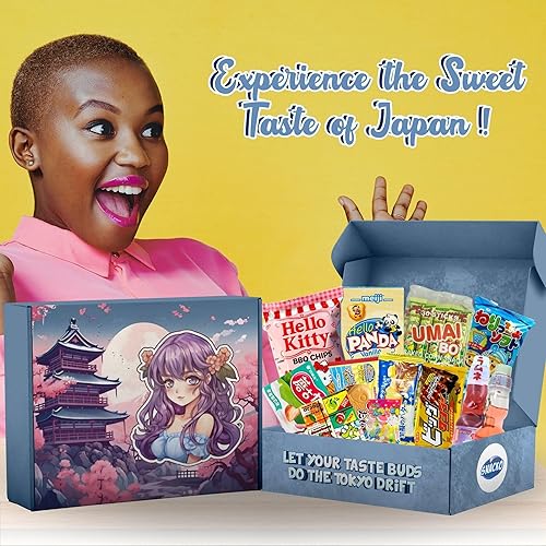 Miniatura 9 de Caja de aperitivos y dulces japoneses de Snacko. Incluye 12 bocadillos japoneses y paquete variado de dulces. Deliciosos dulces y aperitivos