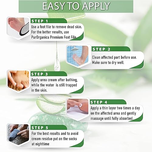 Miniatura 7 de Crema para los pies de urea al 40  4 onzas mejor removedor de callos hidrata y rehidrata los pies rodillas y codos para la piel agrietada rugosa