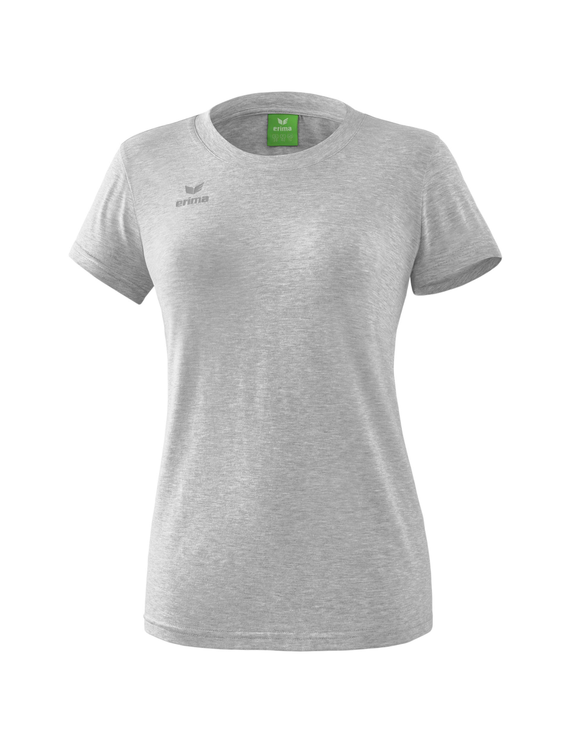 Erima Women Style T-Shirt - Light Grey Marl, 34
