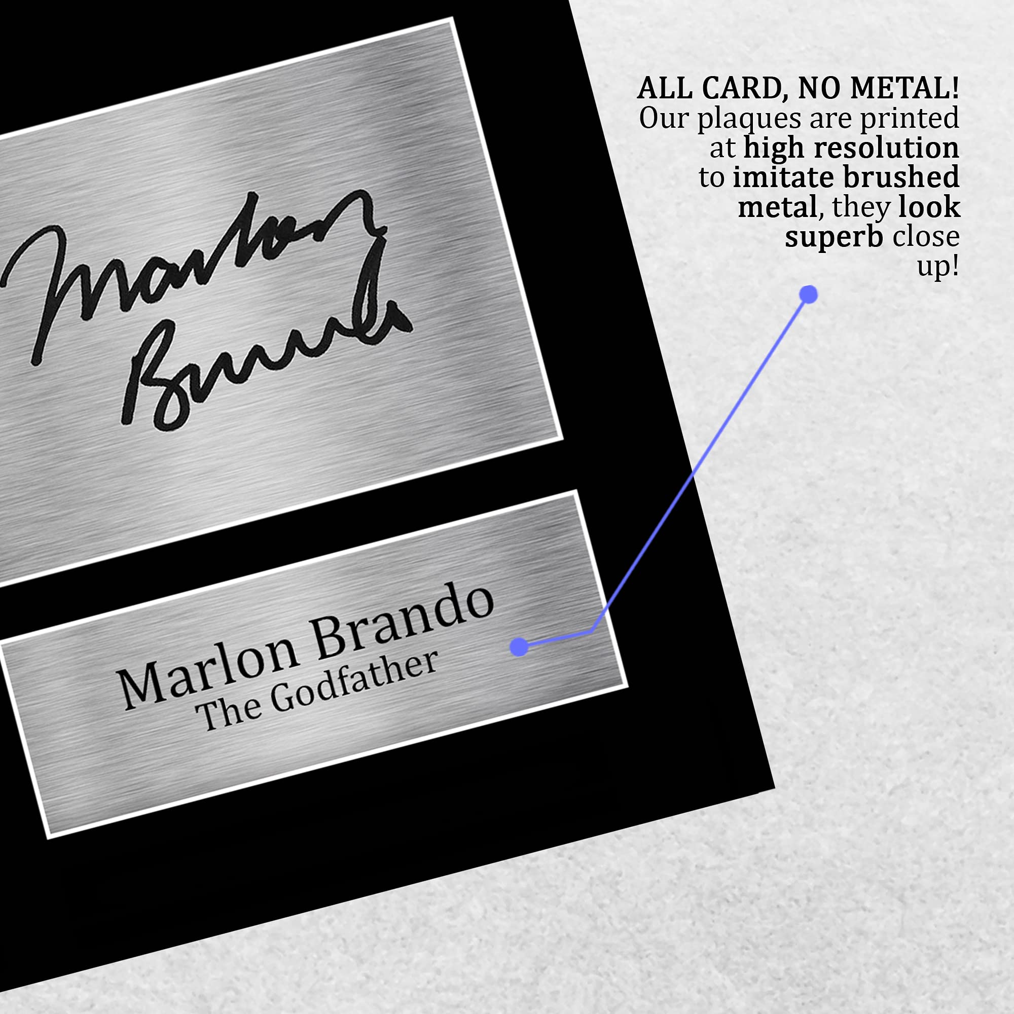 HWC Trading Marlon Brando podpisany A4 drukowany autograf ojciec chrzestny zdjęcie zdjęcie zdjęcie zdjęcie