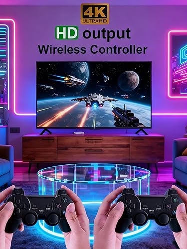 Miniatura 3 de Consola de juegos retro inalámbrica, Plug and Play Video Game Stick 4K de alta definición HDMI 10000+ juegos, controladores inalámbricos 2.4G,