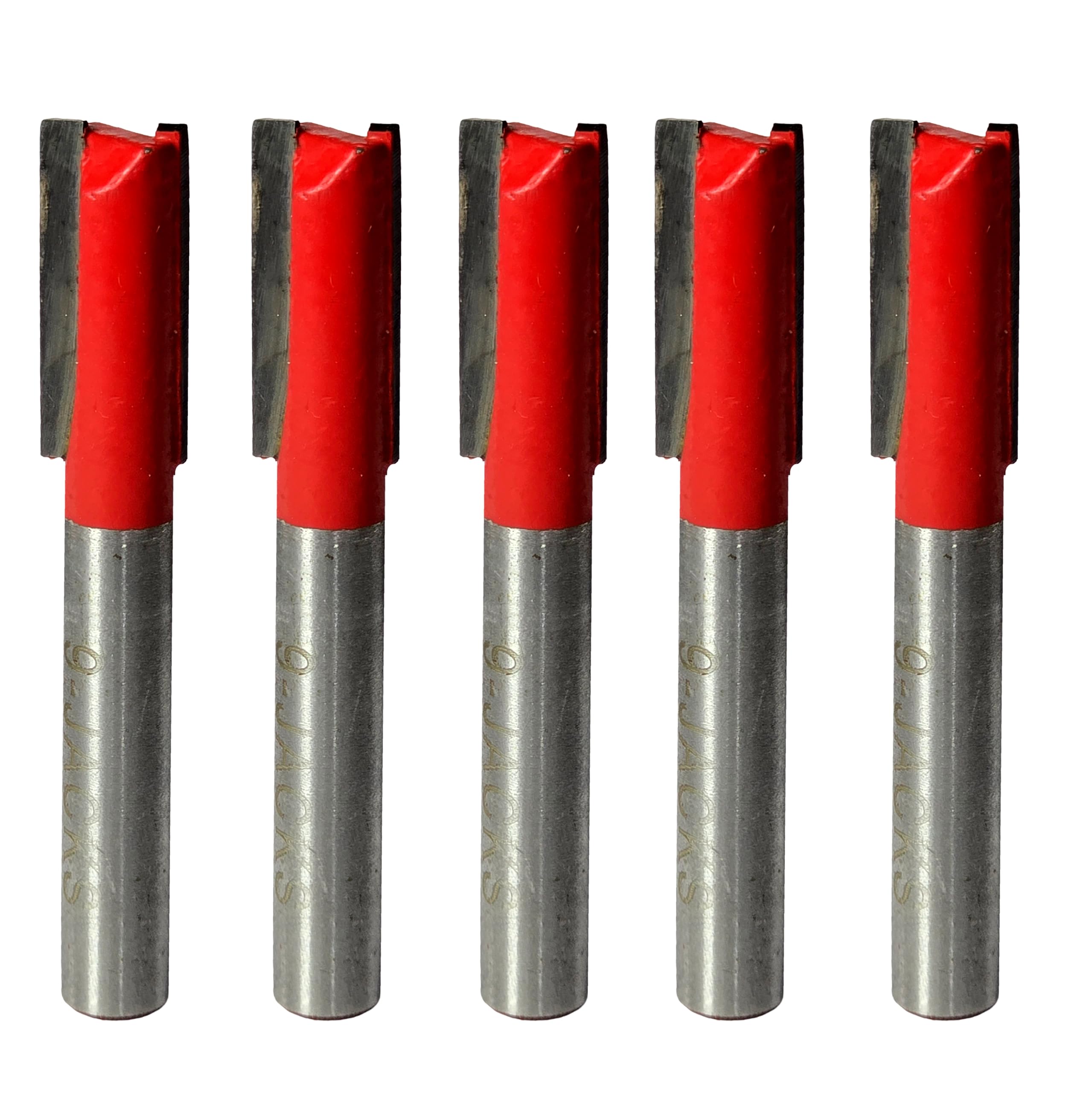 Digital Craft 5PC 6.35mm Shank Tungsten Carbide Router Bit Kit, 6mm Dia Edge Trimmer Bit for Woodworking, Smooth Grooving, Edge Profiling, Furniture Finishing, DIY Router Projects-picture-36