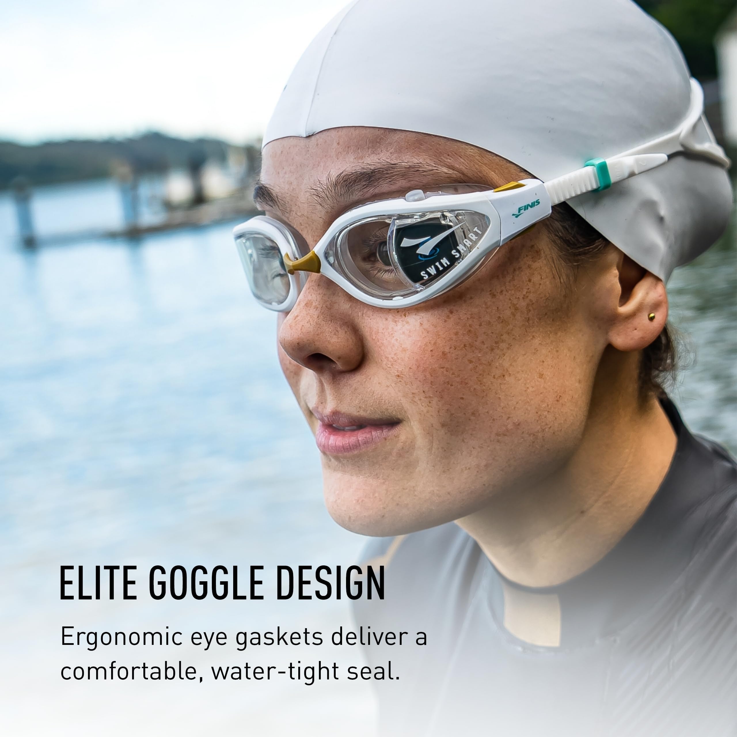 FINIS Smart Goggle Max Replacement - Smart Coach Not Included - Approved for USAT PTO, World Triathlon Ciye App Integration - White - Image 4