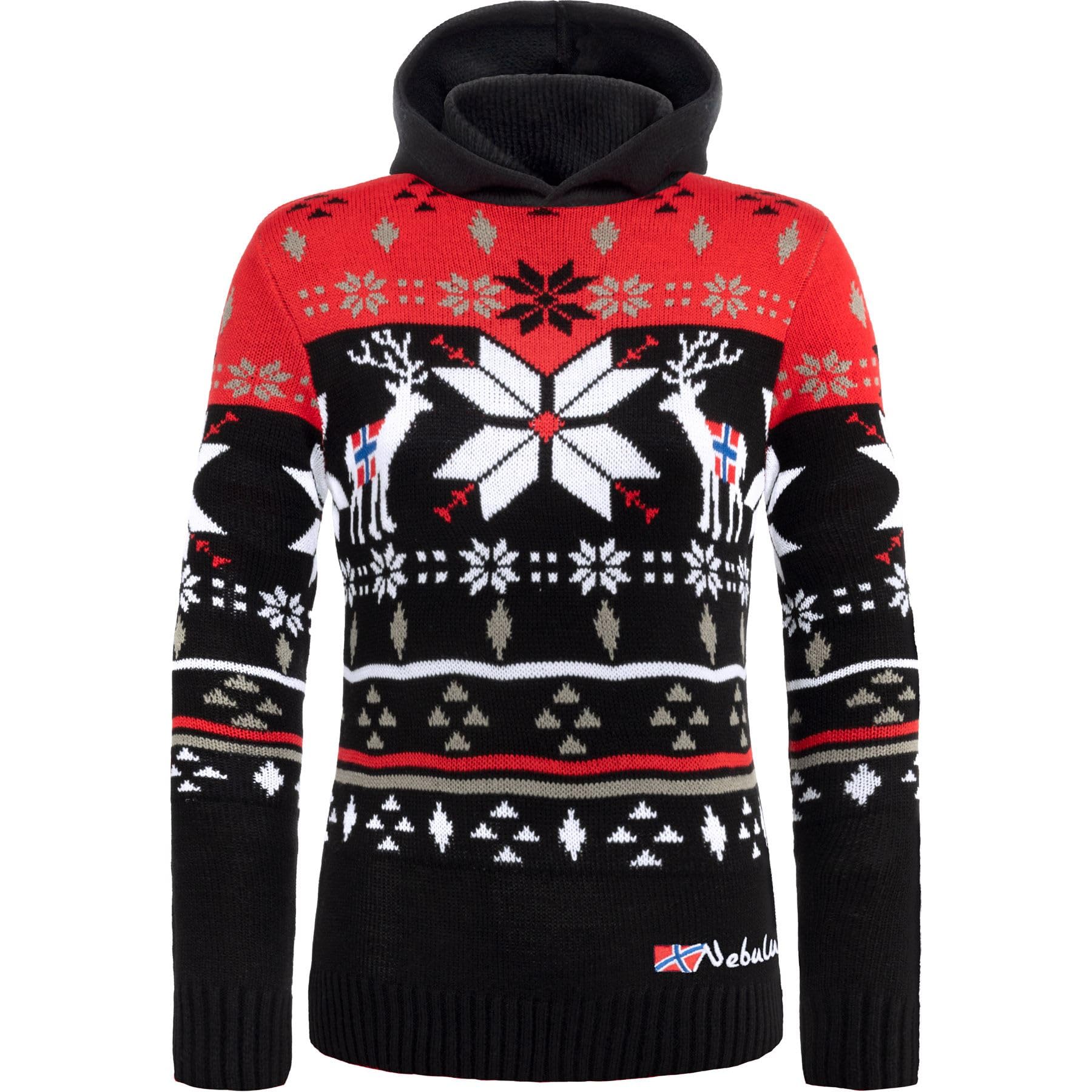 Nebulus Damen Pullover NORJAN, Warmer Hoody, schicker Pullover im Norweger-Style