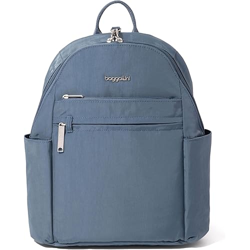 Baggallini Securtex® Anti-theft Vacation Travel Backpack 10x13 Slash-Resistant Nylon Daypack w/RFID
