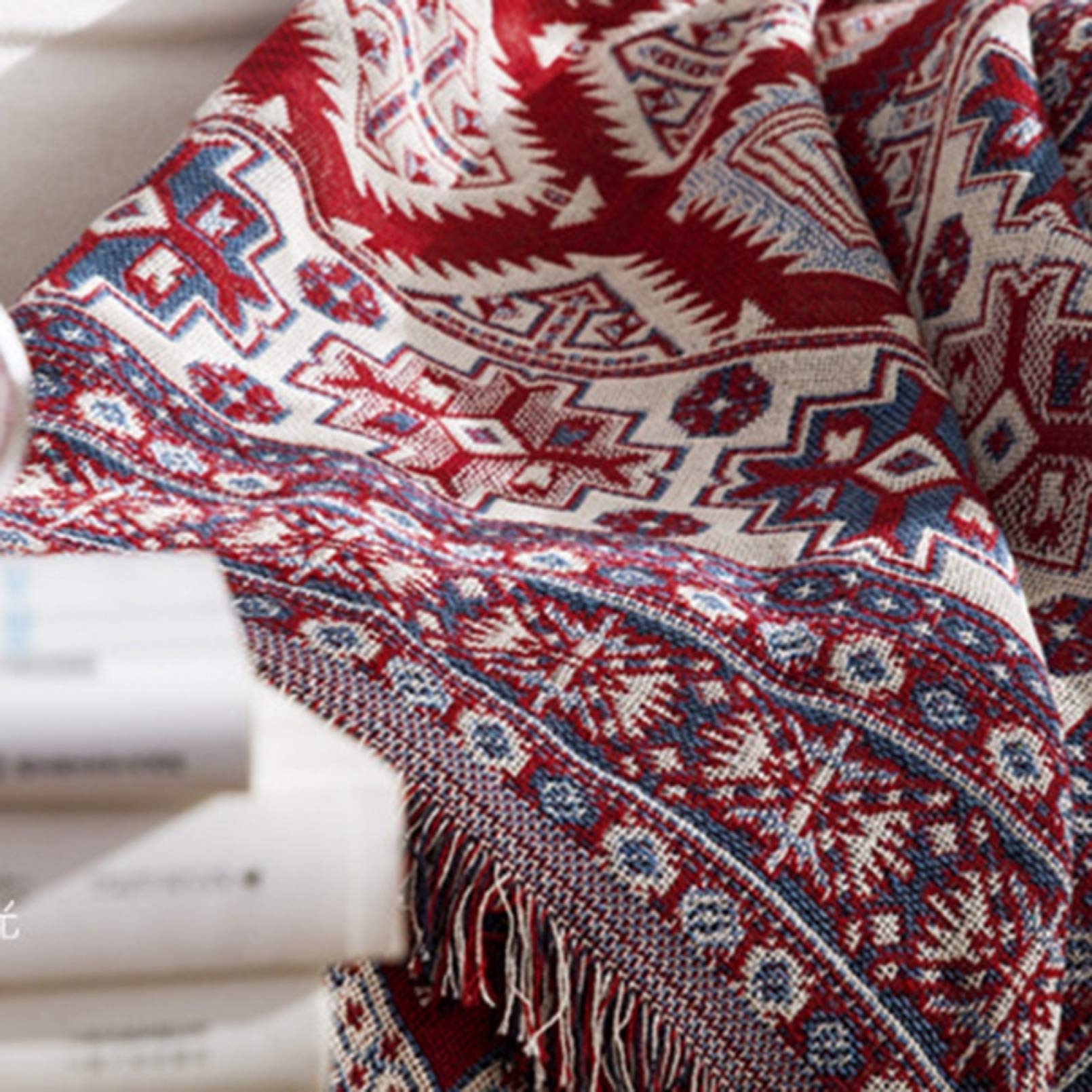 Amazon｜mongdodo 豪華ヴィンテージ マルチカバー 長方形