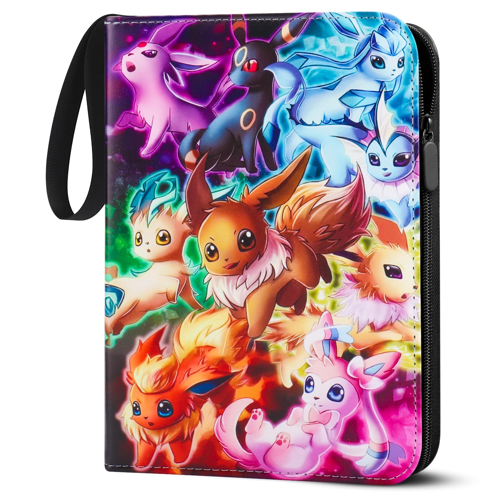LYAILOOGXL Sammelalbum für Pokémon 900 Karten: 50 Seiten(9 Fächer) - Wasserdichtes PU-Leder - PVC-frei & kompatibel mit Scarlet & Violet, Sword & Shield - Für Kinder & Sammler ab 6 Jahren
