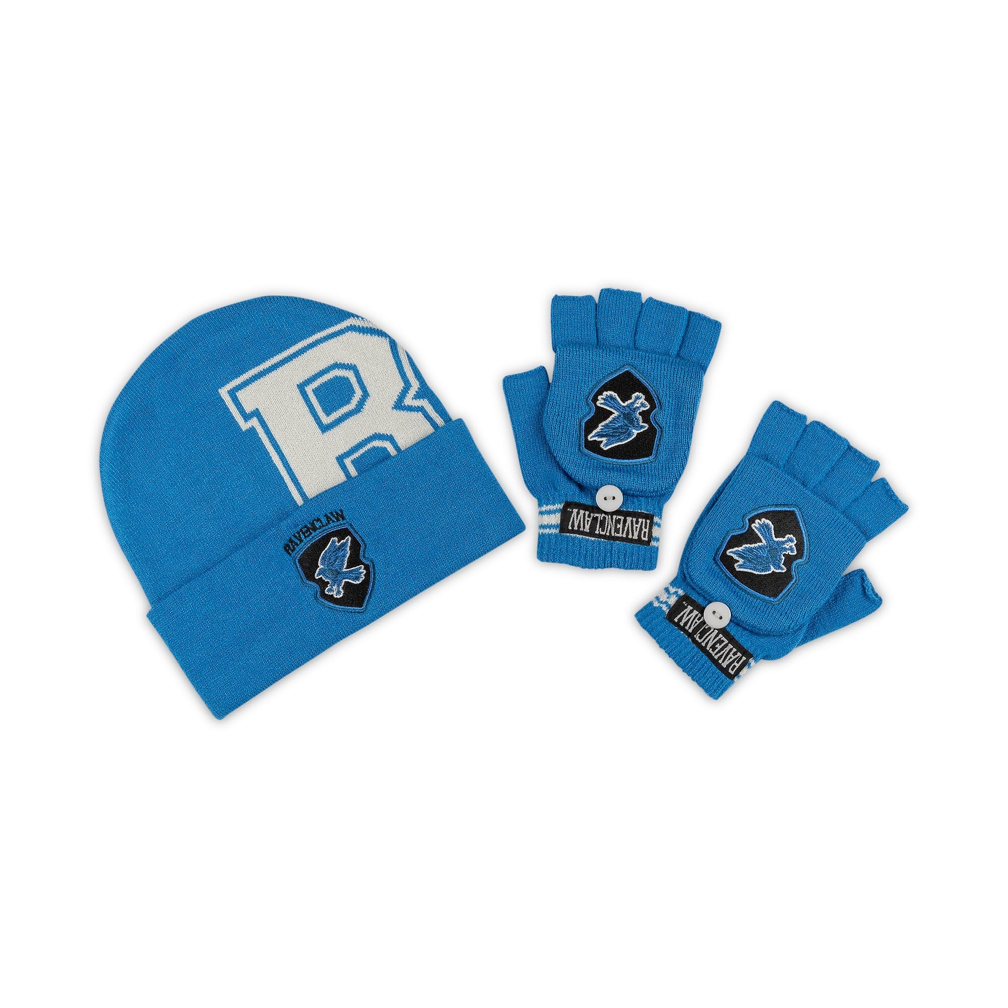 Harry Potter Ravenclaw Hat & Glove Mitt Combo Set