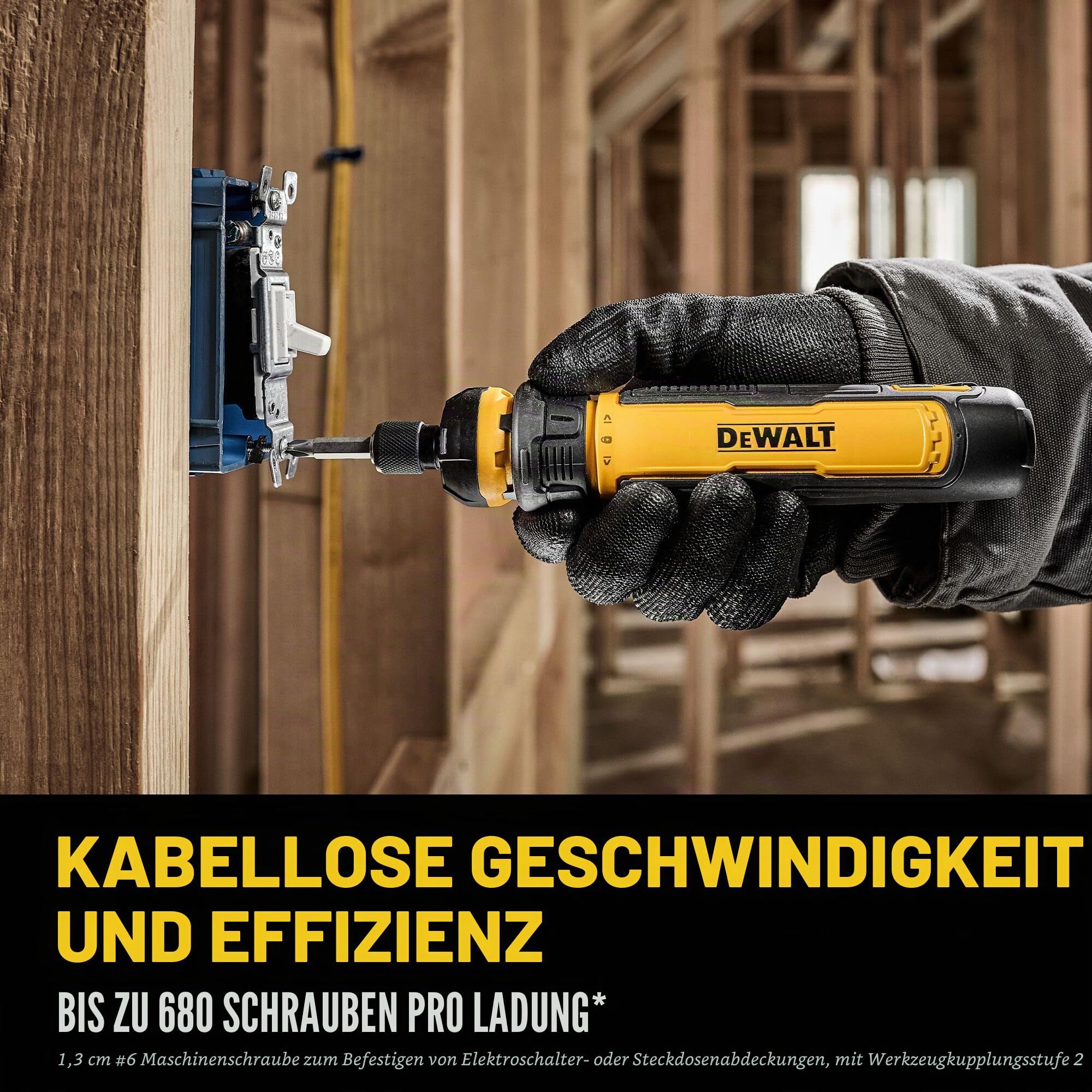 DEWALT Akkuschrauber mit FLEXDRIVE Steuerung und Schraubendreherbits (DWHT66719)