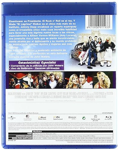 Miniatura 2 de Cry-Baby 1990 Cry Baby Blu-Ray RegABC Import - Spain